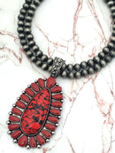Navajo Pendant w/ Bead Accent Wholesale Western Necklace  N3051