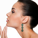 Embedded Crystal Western Drop Accent Western Wholesale Earrings E2746T
