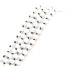 60" 8MM Endless Glass Beads BE2009-WT23-1