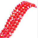 60" 8MM Endless Glass Beads  BE2050-RD178