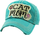 Cat Mom Design Western Accent Wholesale Vintage Caps C2024-3