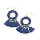Small Tassel  w/ bead Accent Earrings E2012
