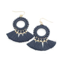 Small Tassel  w/ bead Accent Earrings E2015