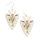 Arrow Head W/ Crystal Earrings E2022