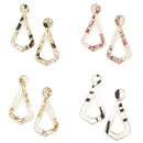 Animal Print Patch Accent Post Earring E2054