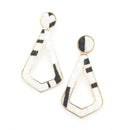 Animal Print Patch Accent Post Earring E2053