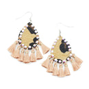 Leopard & Tassel Accent Small Earrings E2076