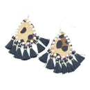 Copy of Leopard & Tassel Accent Small Earrings E2079