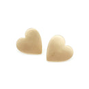Heart Plate Stud Earrings E2088