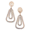 Epoxy Crystal Embedded Post Earrings E2102