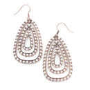 Epoxy Crystal Embedded Earrings E2104
