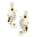 Seahorse Design Accent Tassel Earrings E2129