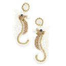 Seahorse Animal Design Accent Post Earrings E2132