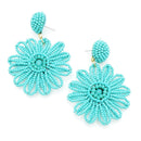 New Floral Drop Post Earrings E2138