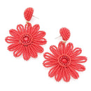 Floral Drop Post Earrings E2141