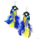 Bird Design Accent Tassel Earrings E2145
