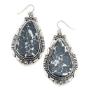 Turquoise Like Stone Accent Earrings E2168