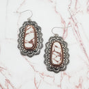 Turquoise Like Stone Accent Post Earrings E2178