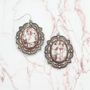 Turquoise Like Stone Accent Post Earrings E2182
