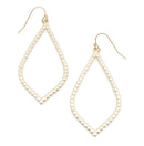 Oval Cut out Accent Earring E2206