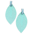 Leaf Design Accent Post Earrings E2208