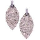 Leaf Design Accent Post Earrings E2209