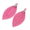 Leaf Design Accent Post Earrings E2211