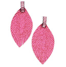 Leaf Design Accent Post Earrings E2211