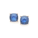 Large Crystal Cube Accent Post Earrings E2212