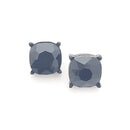 Large Crystal Cube Accent Post Earrings E2215