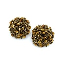 Beaded Ball Accent Post Earrings  E2241