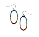Crystal Embedded Cut out Earrings E2248