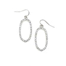 Crystal Embedded Cut out Earrings E2250