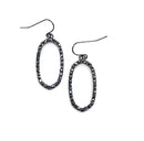 Crystal Embedded Cut out Earrings E2251