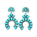 Turquoise Like Stone Accent Post Earrings E2252