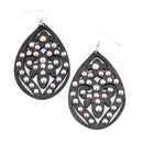 Filigree Cut Out Wooden Earrings  E2256