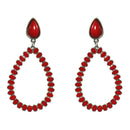 Enamel Coated Tear Drop Shape Post Earrings E2279