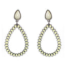 Enamel Coated Tear Drop Shape Post Earrings E2280