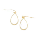 Enamel Coat Accent Tear Drop Pendant Earrings E2341