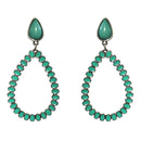 Enamel Coated Tear Drop Shape Post Earrings E2282
