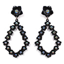 Western Floral Design Accent Post Earrings E2287