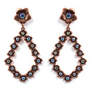 Western Floral Design Accent Post Earrings E2288
