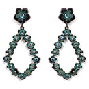 Western Floral Design Accent Post Earrings E2289