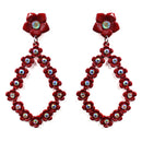Western Floral Design Accent Post Earrings E2290
