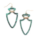 Arrow Head Cut out Accent Earrings E2310