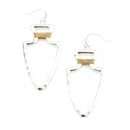 Arrow Head Cut out Accent Earrings E2311