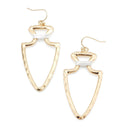 Arrow Head Cut out Accent Earrings E2312