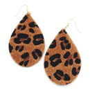 Leather Accent Earrings E2326
