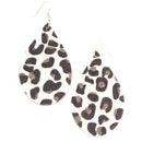 Cork Leather Accent Earrings E2327