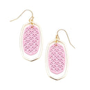 Filigree Accent Oval Earrings E2331